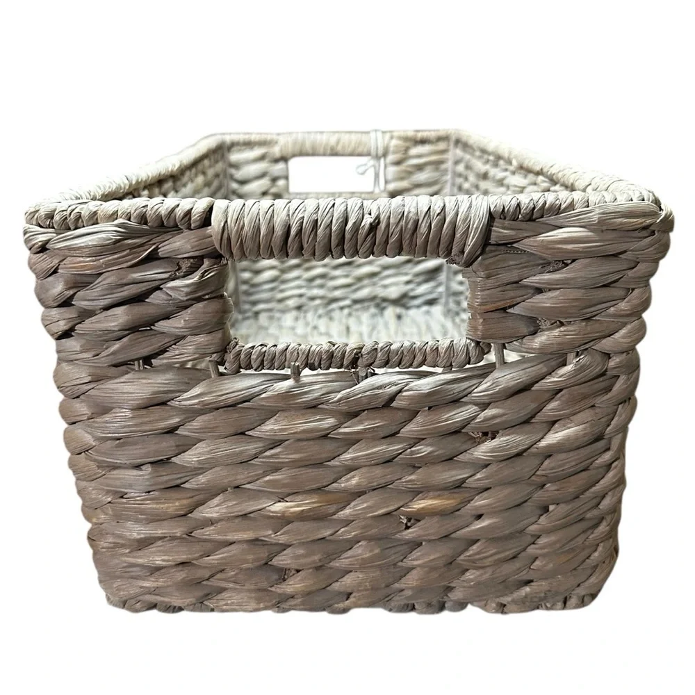 RH Baby & Child Seagrass Storage Basket Large w/ Liner Shelf Bin